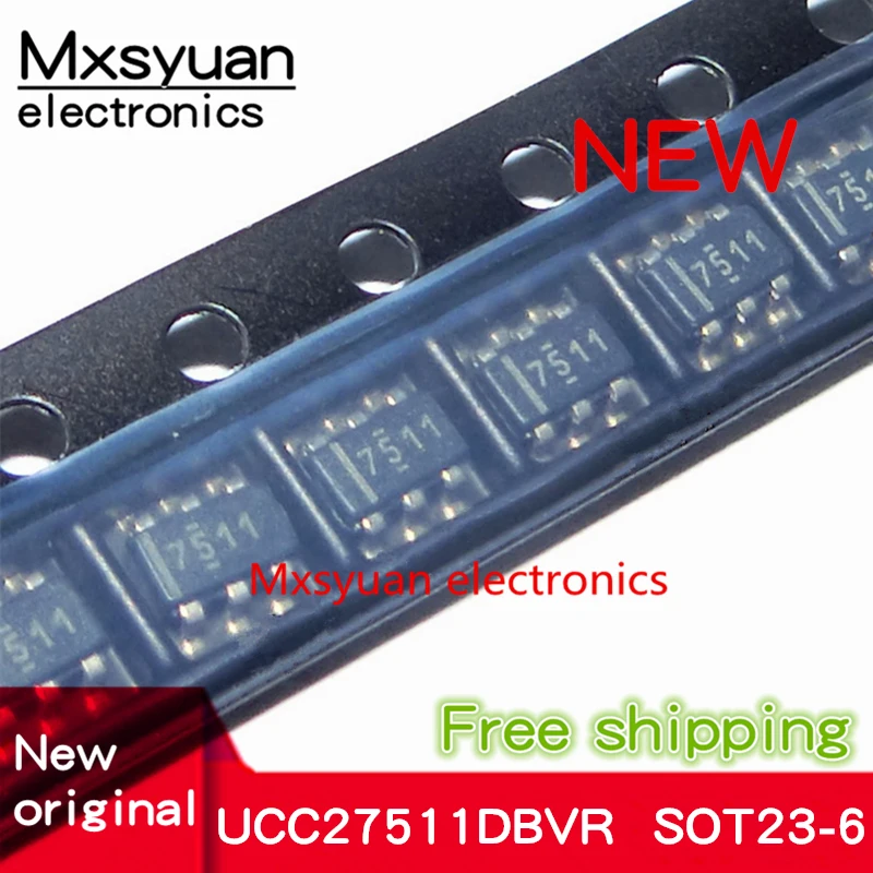 

20 шт. ~ 100 шт./партия UCC27511DBVR UCC27511DBVT 7511 SOT23-6 новый оригинальный