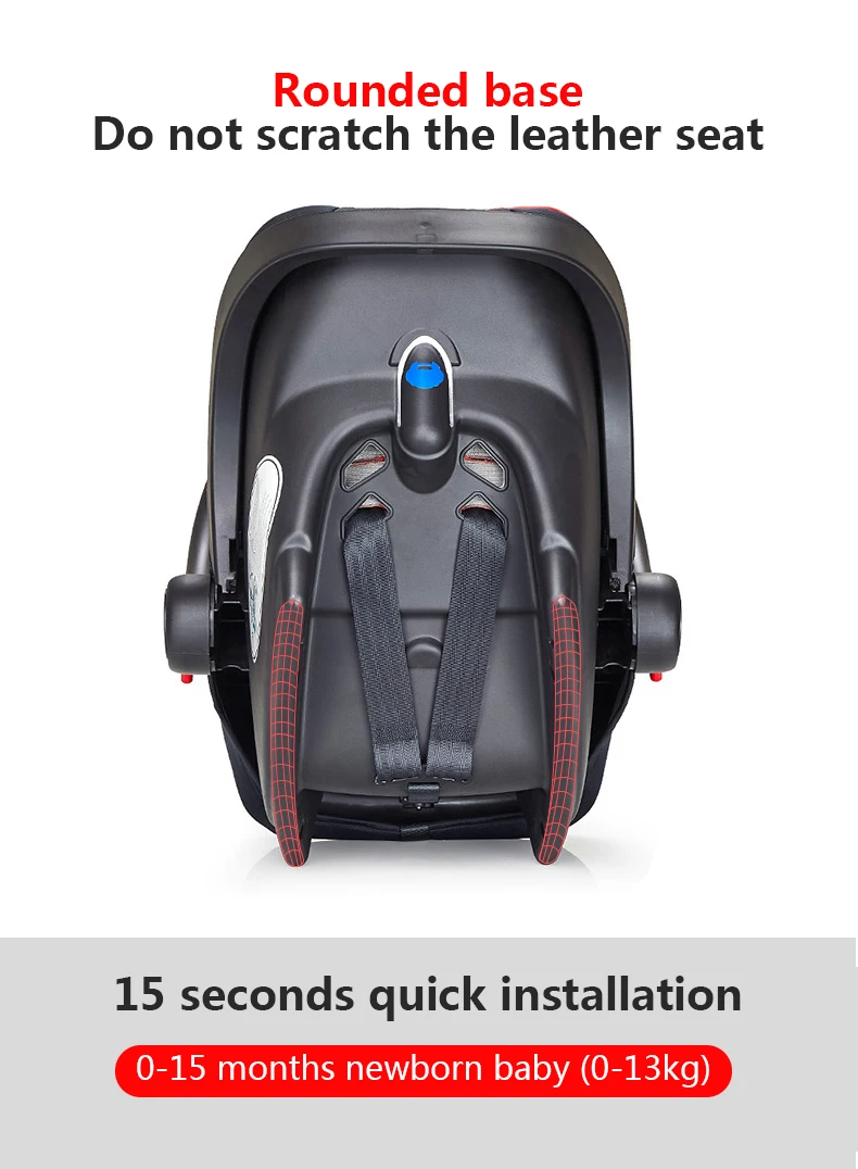 Оригинальное детское автокресло Babyfond, переносная корзина для новорожденных, безопасное сиденье для новорожденных, автомобильная колыбель с адаптером, популярная коляска для мам