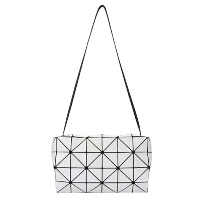 

OIMG Fashion Female Cool Laser Geometry Lattice Crossbody Bags For Women Reflective Material Creative Design Shoulder Bags purse