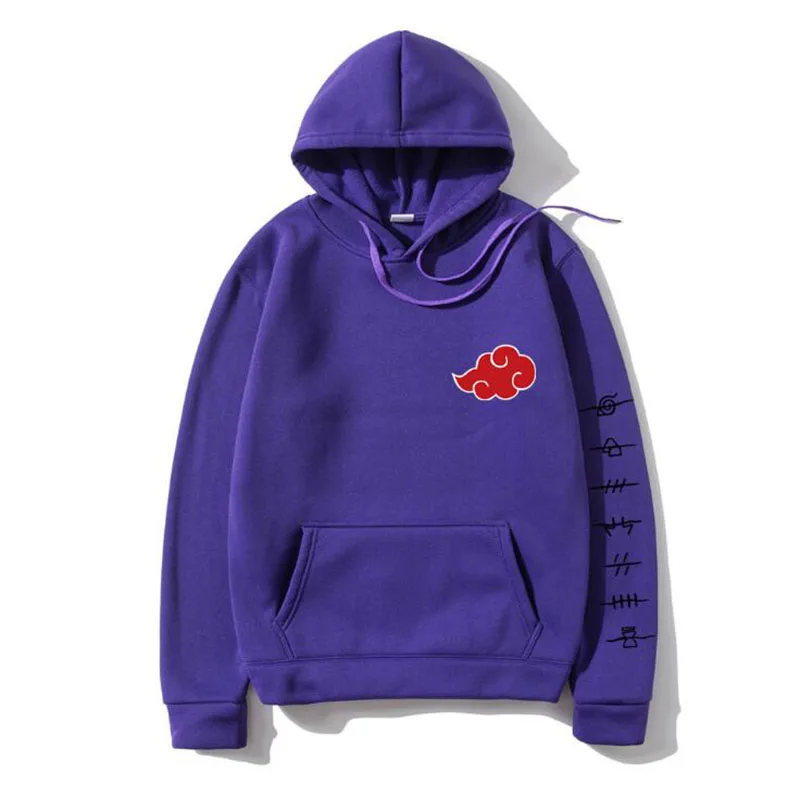 

Sweatshirt Pullover Hoody Naruto Akatsuki Cloud Symbols Print Men Hoodies Sweatshirt Streetwear Hoodie Men Women Oversized