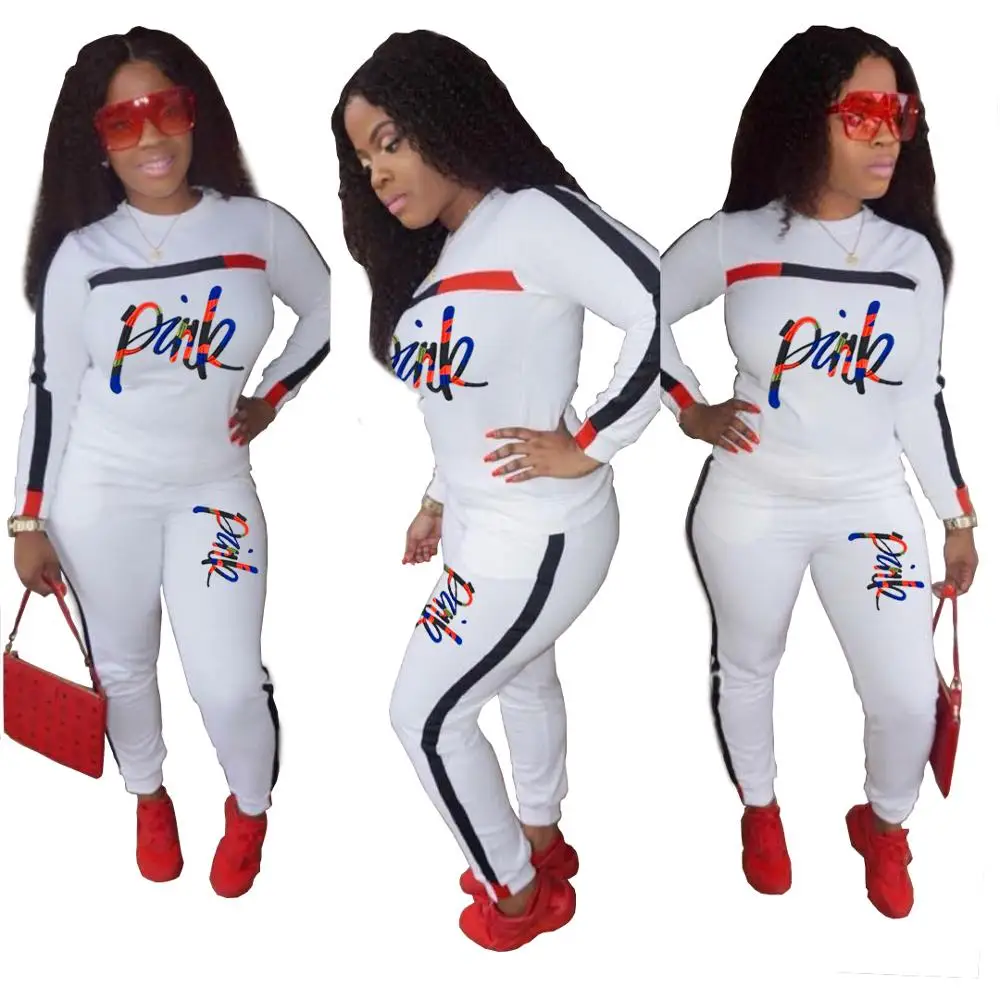 2 шт. женский спортивный костюм набор дамы 2020 новый бренд осень длинный рукав