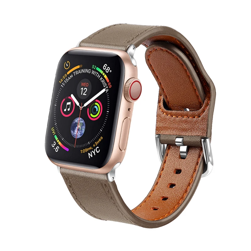 Ремешок для часов apple watch band 4 3 44 42 мм ремешок из натуральной кожи correa iwatch 2/1 38 40