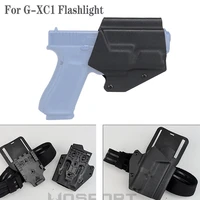 tactical kydex gun holster for glock 171919x45 g xc1 flashlight with qls 19 22 pistol case holster hunting accessories