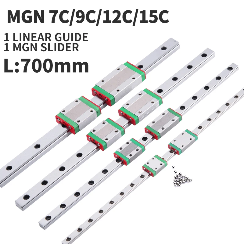 3D принтер MGN7C MGN9C MGN12C MGN15C 700 мм миниатюрная линейная направляющая скольжения 1 шт.