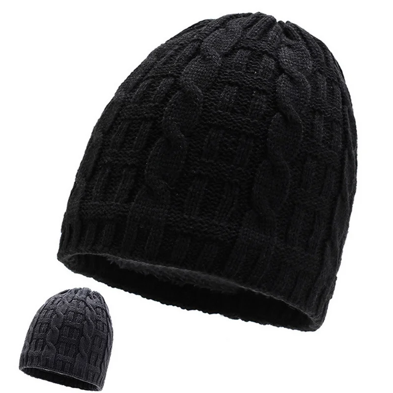 

New Fashion Outdoor Velvet Cold-proof Keep Warm Woolen Hat Trendy Design Autumn Bonnets for Women Men Winter Accessories Gifts