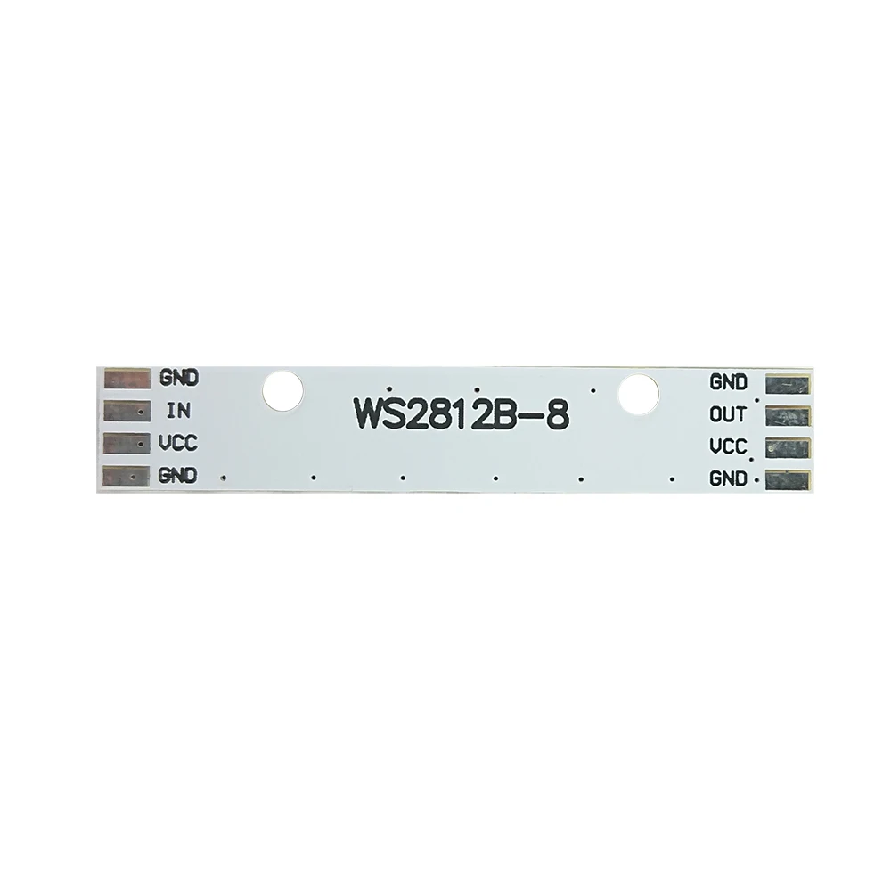 8 каналов WS2812 5050 RGB светодиодные лампы Встроенная полноцветная макетная плата бит