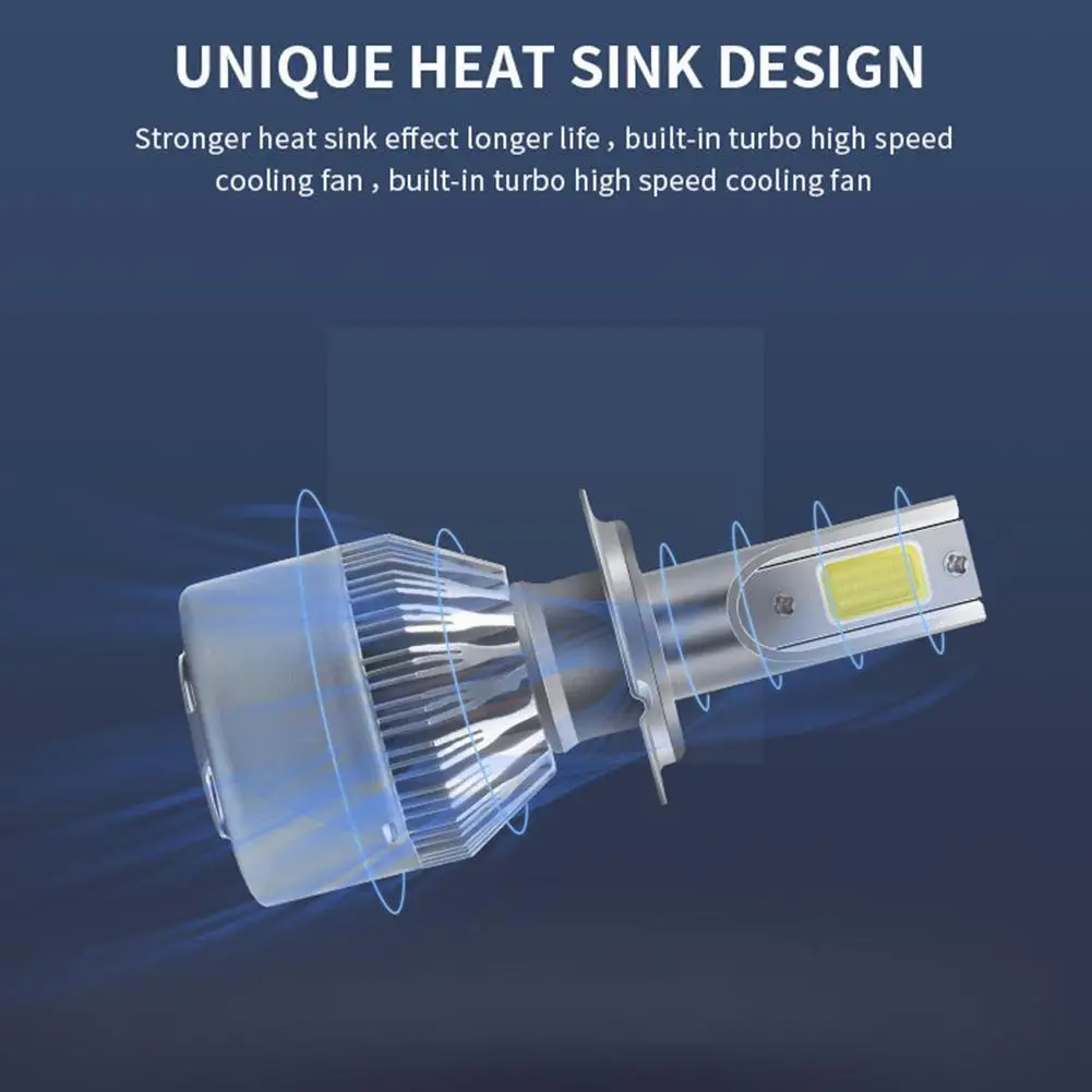 

C6 H1 H3 Led Headlight Bulbs H7 LED Car Lights H4 880 Waterproof Headlamps 9006 H13 H11 Auto 6V-36V 36W 9012 6000LM 9005 60 Y2V2