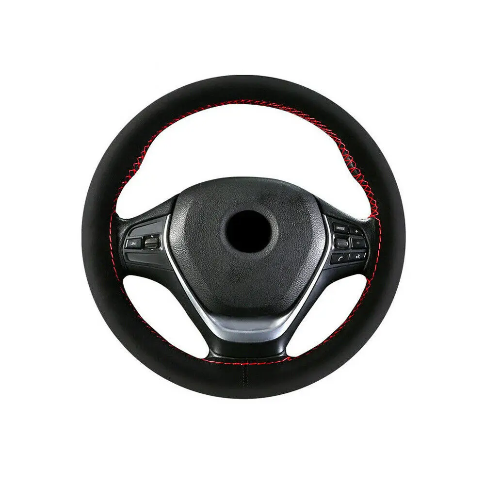 

1 set Steering Wheel Cover Soft 38cm Black Wear-resisting High Quality