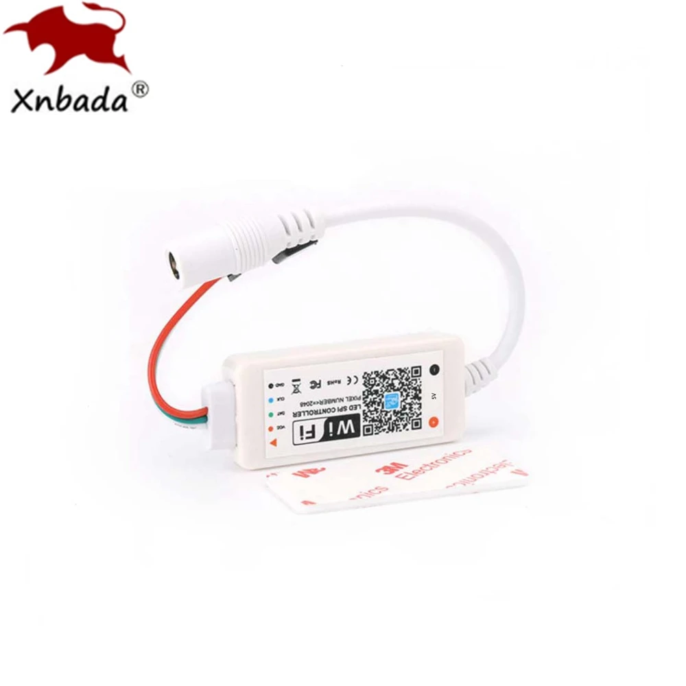 Мини wifi WS2811 WS2812B RGB Светодиодная лента светильник управление Лер Amazon Alexa/Google Phone умный голос IOS/Android приложение управление DC5-24V