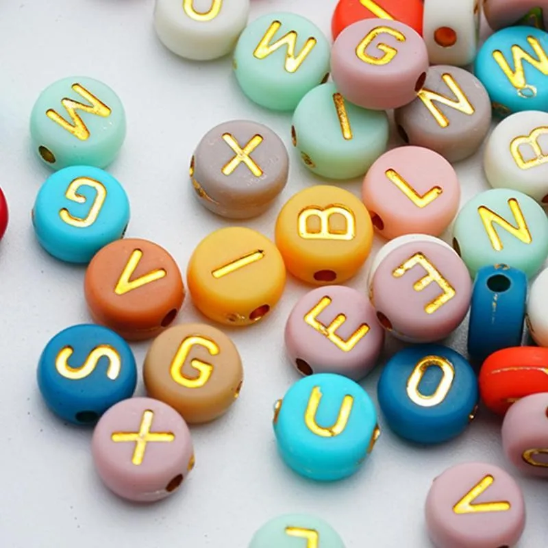 Бусины алфавита для изготовления ювелирных изделий ручной работы аксессуары