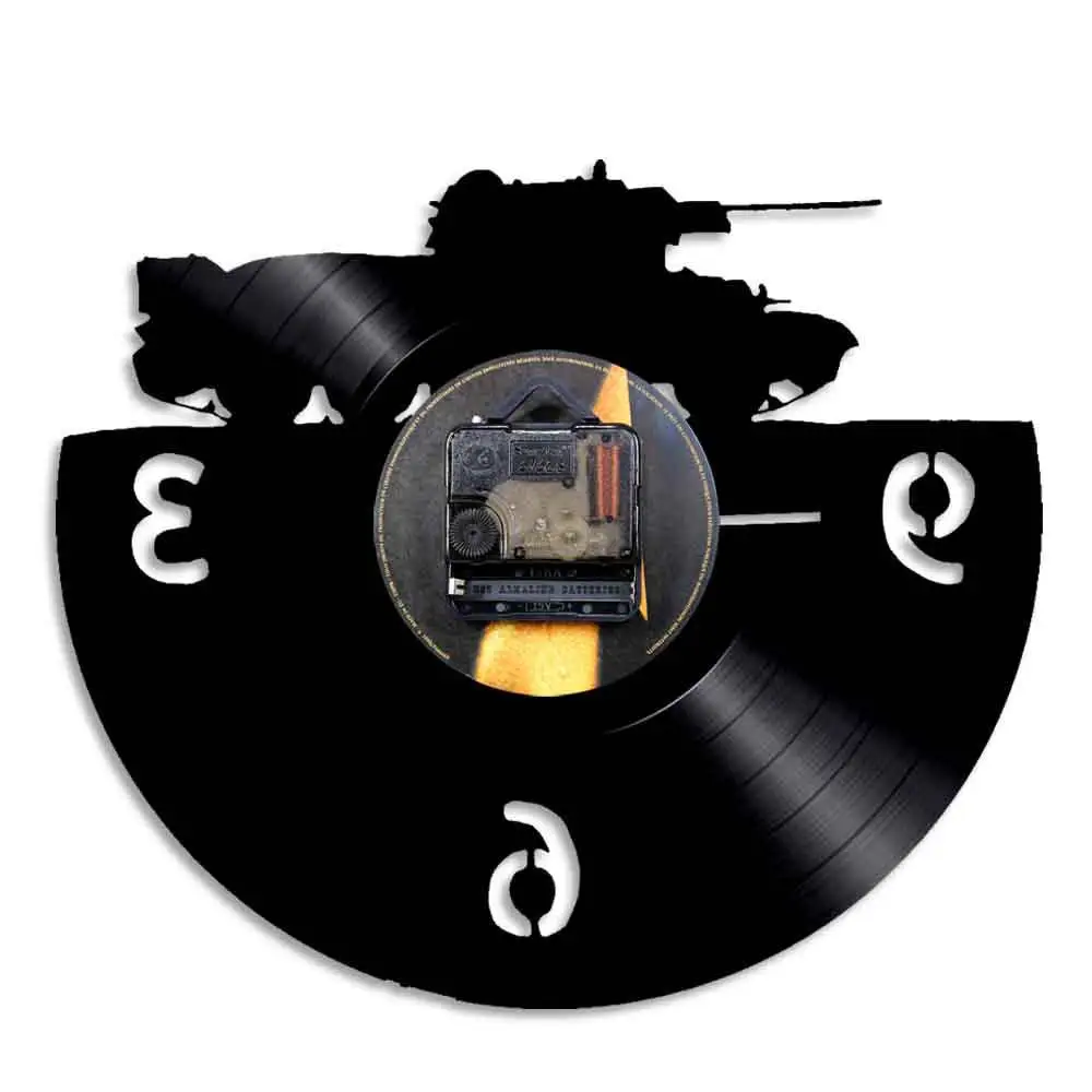 Военные военные настенные часы виниловая запись бронированные домашний декор