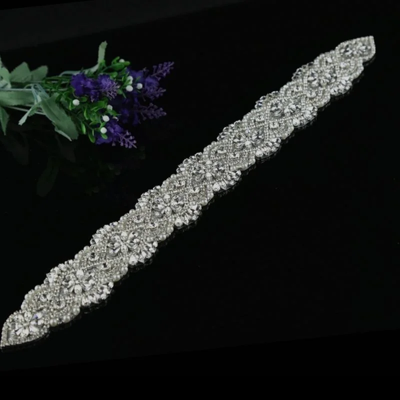 Красивый свадебный пояс Стразы с кристаллами 17 дюймов свадебная отделка платьев