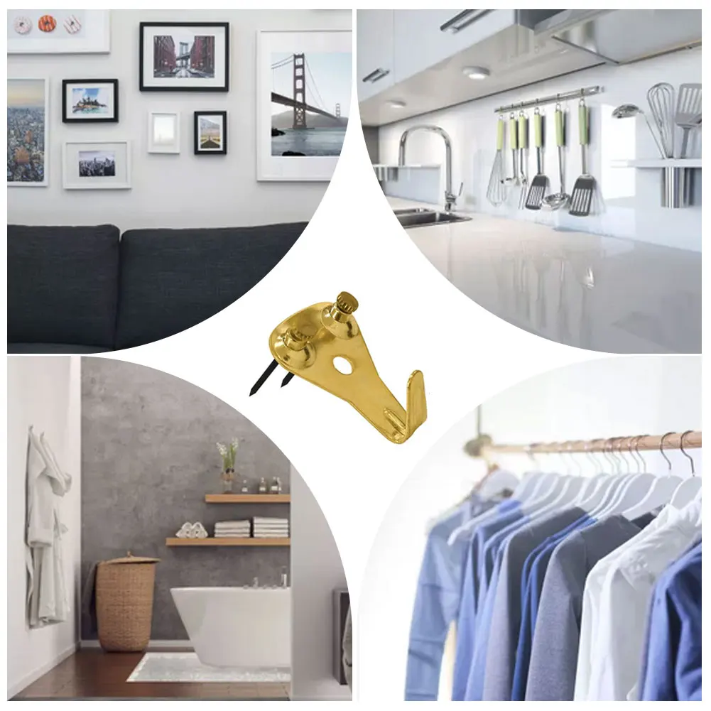 

30PCS Picture Hanging Hooks Frame Hangers With Nails 50lbs Photo Mirror Hanging Kit Wall Mounting Hardware Multi-Purpose Hook