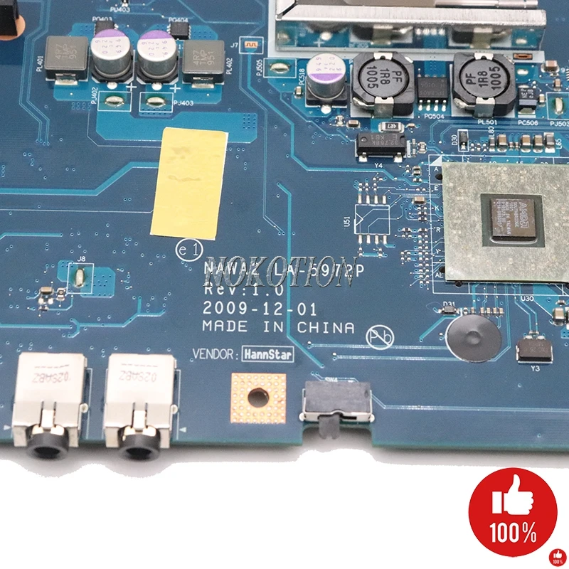 NOKOTION LA 5972P для lenovo ideapad g555 материнская плата ноутбука m880g ddr2 11S69035134 HD4200 графическая