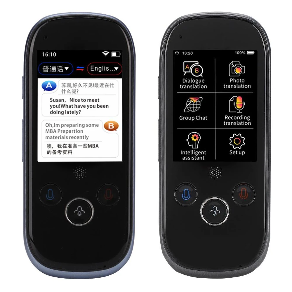 AI умный голосовой переводчик K1 Pro traductor de idiomas en tiempo реальный Wifi автономный переводчик обновление Бесплатный экран
