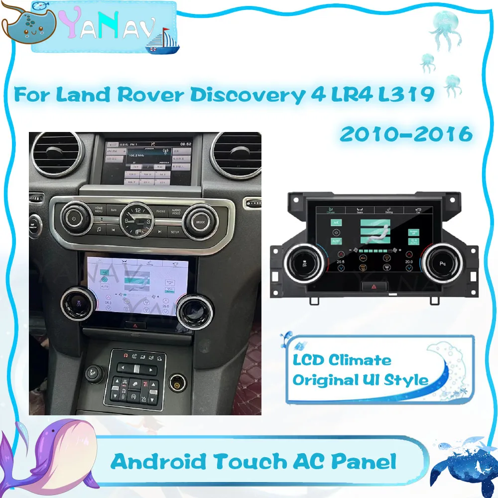 

LCD Climate AC Panel For Land Rover Discovery 4 LR4 L319 2010-2016 Touch HD Screen Air Conditioning Control Board Plug and Play