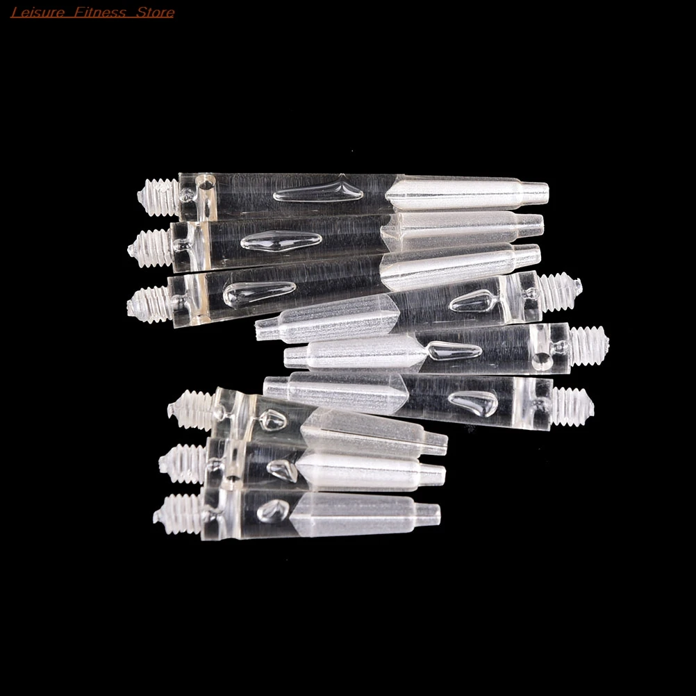 

30 Pcs Transparent Crystal Color Nylon Materials Dart Shafts Dart Accessory