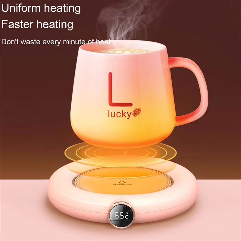

3Color USB Cup Heater Mug Warmer Hot Plate Coaster Base LED Display Heating Pad Cup Heaters Office Home Cup Heating Pad Winter