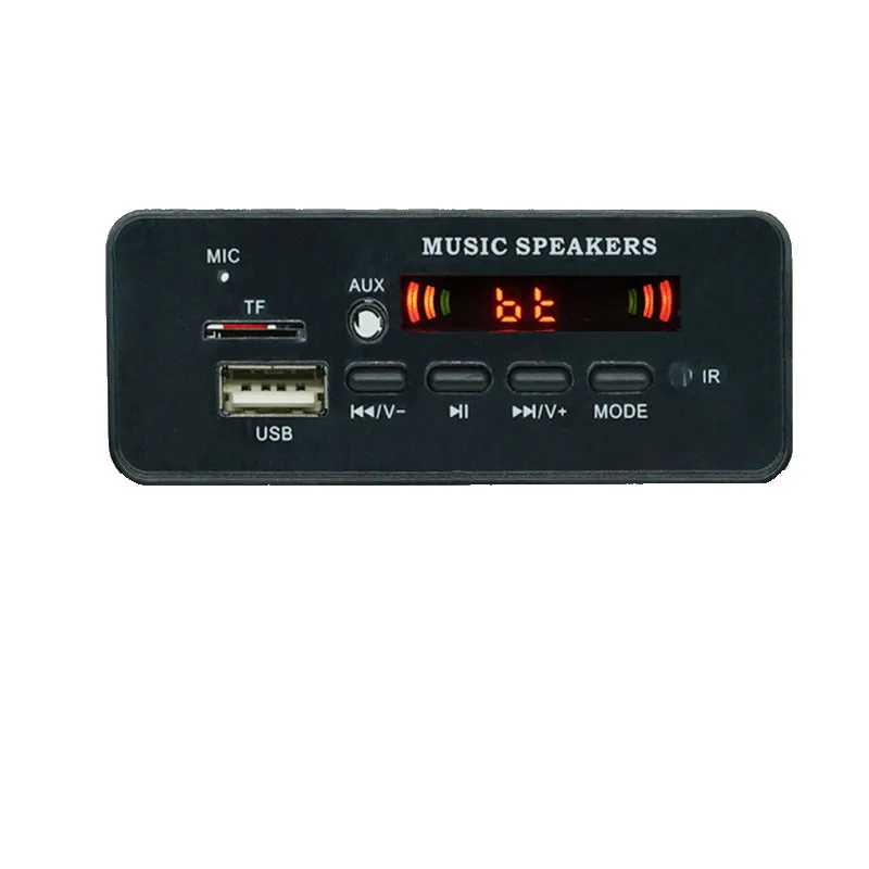 Bluetooth MP3 WMA декодер DC 5 в 12 В плата аудио модуль поддержка USB TF AUX FM автомобильный
