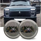 Автомобильная светодиодная фара 7 дюймов, светодиодная фара для Lada Niva 4X4 УАЗ Хантер для Land Rover Defender для Nissan патруль Y60 для Mazda Miata MX5