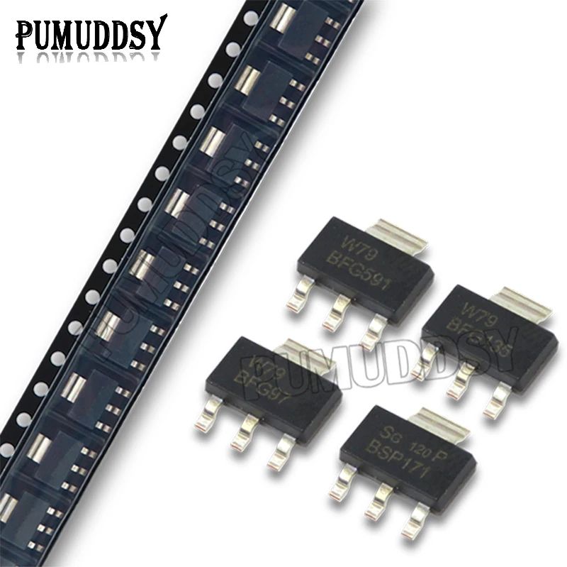 

Набор микросхем BFG591 BFG591A SOT-223 SMD BFG135A BFG135 BFG97, 10 шт./лот
