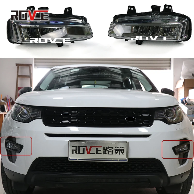 

ROVCE Car Head Front Fog Light Lamp For Land Rover DISCOVERY SPORT LR077887 LR077888