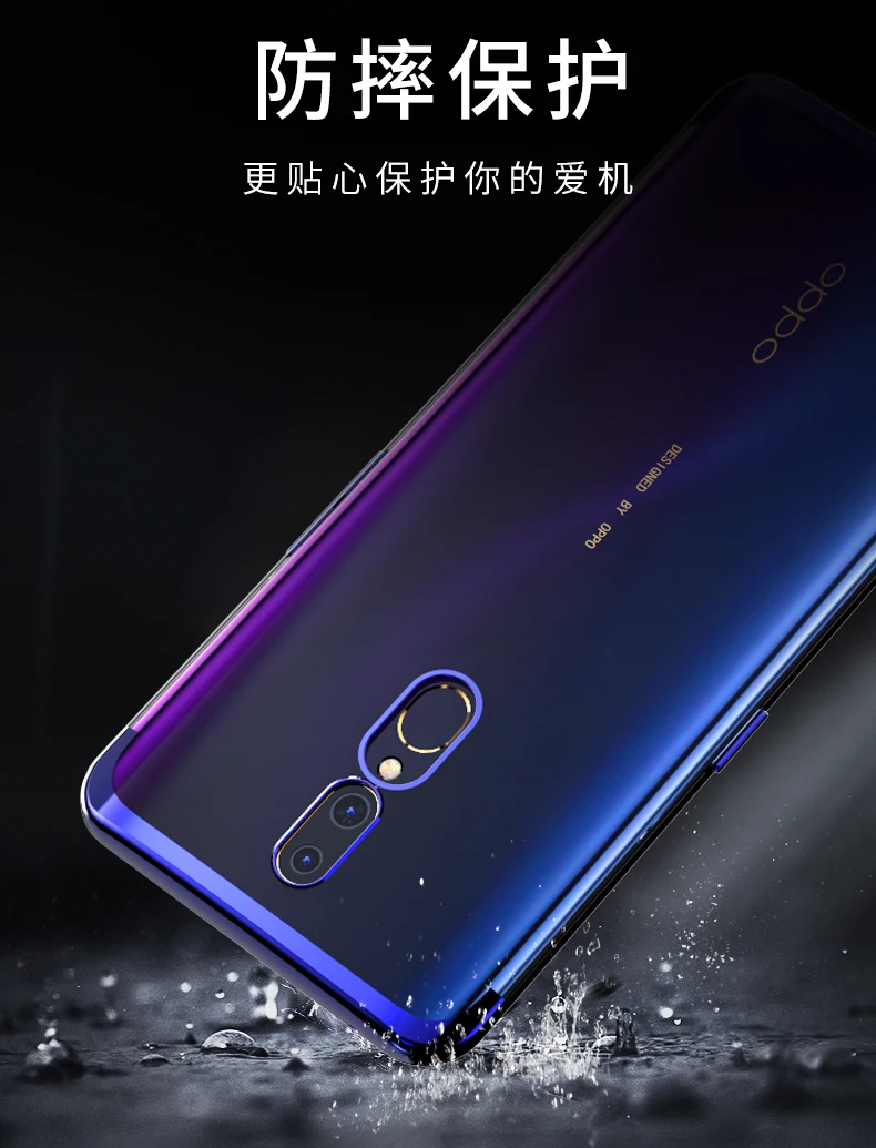 Чехол для OPPO Realme 3 5 X2 Pro A5 A9 2020, мягкий TPU, тонкий, с покрытием, прозрачный, с защитой задней панели, для oppo reno 2 2Z 2F 10x zoom ACE.