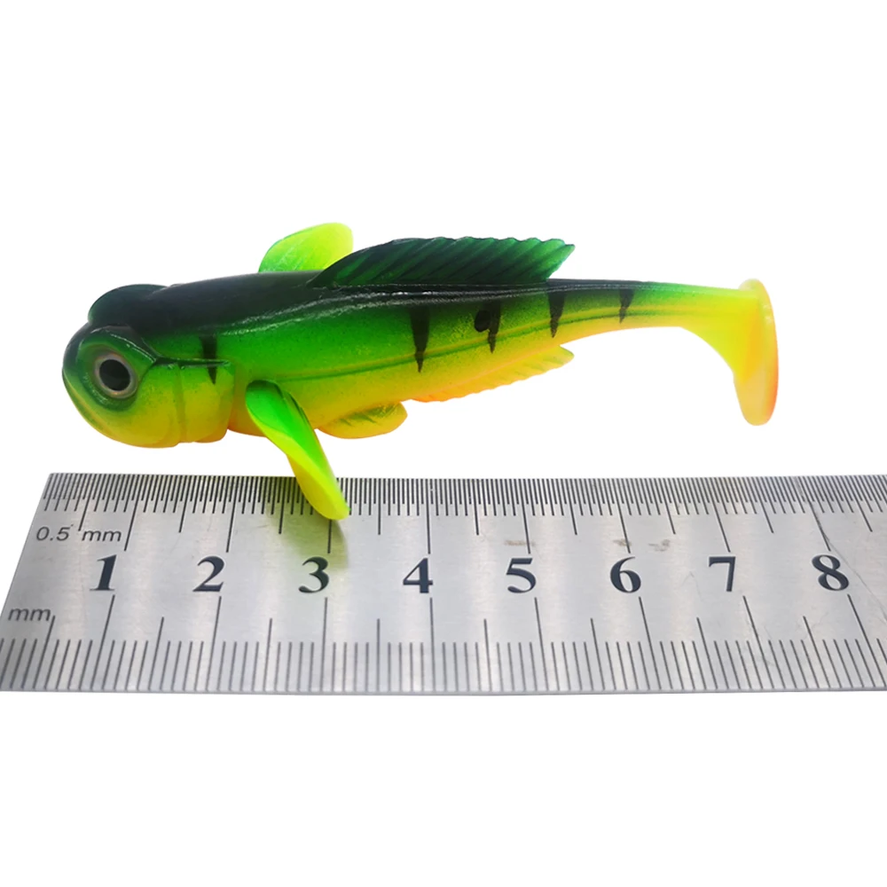 5pcs/Pack Goby Paddle Soft Bait  80mm 9.5g  New Swimbait Ultra Realistic Design Fish Lure Finest Detailed Softbait Fishing Lure