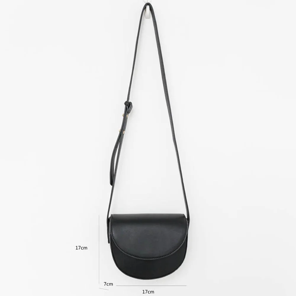 

Semicircle bag Minority single shoulder bag PU bag INS Fashion trend