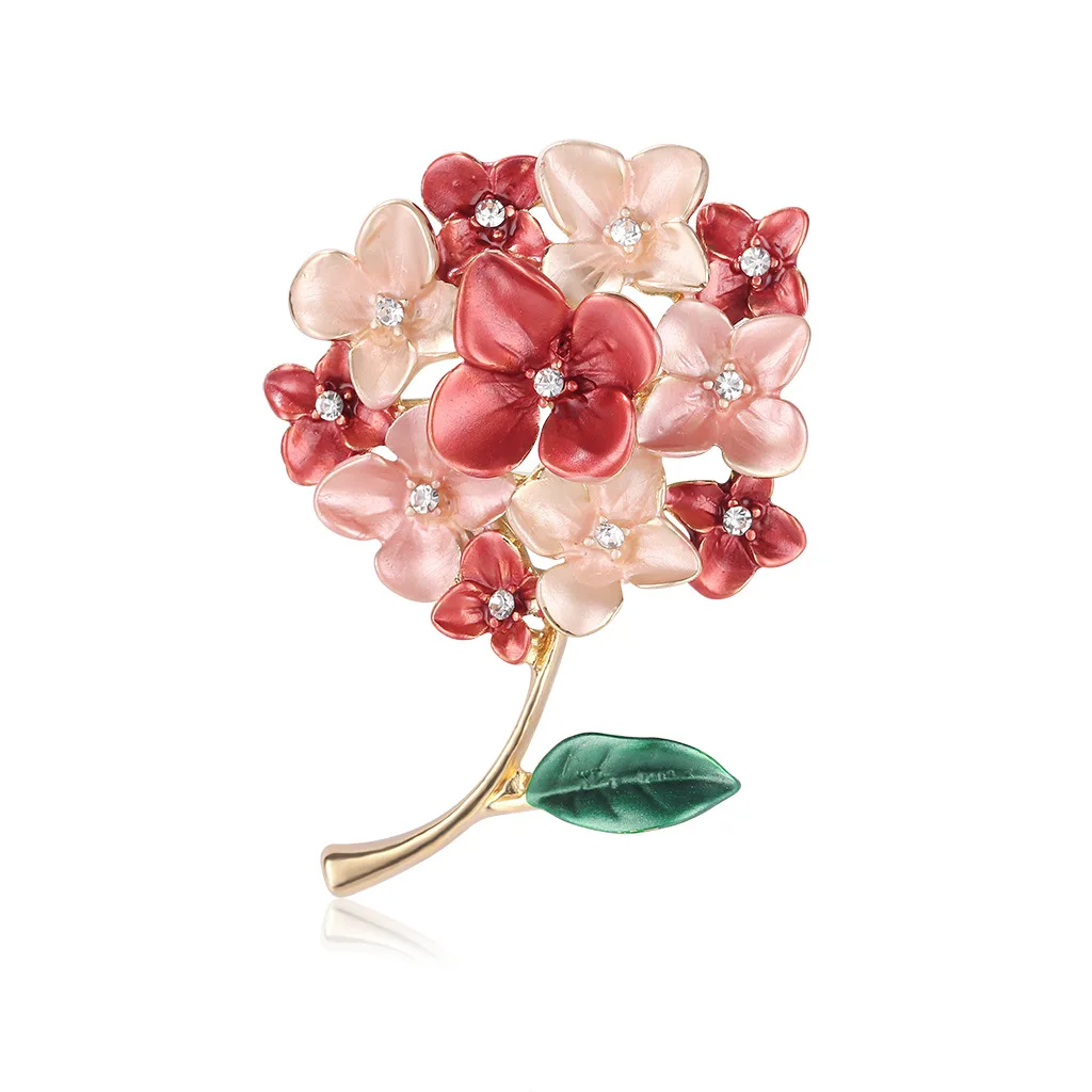 

Fashion 3D flower metal brooches for women Luxury jewelry women accessories cute pins floral
