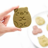6pcsset cookie cutters fondant cutter plastic corner bio shape cookie mold diy fondant pastry decorating baking cooking tools