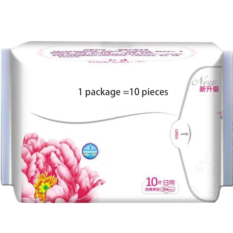 10 упаковок высококачественных анионных гигиенических женских менструальных