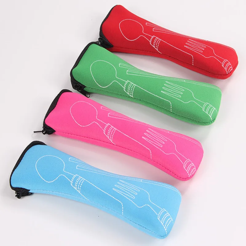 Чехол для ланча на молнии учеников и школы портативный держатель столовой посуды