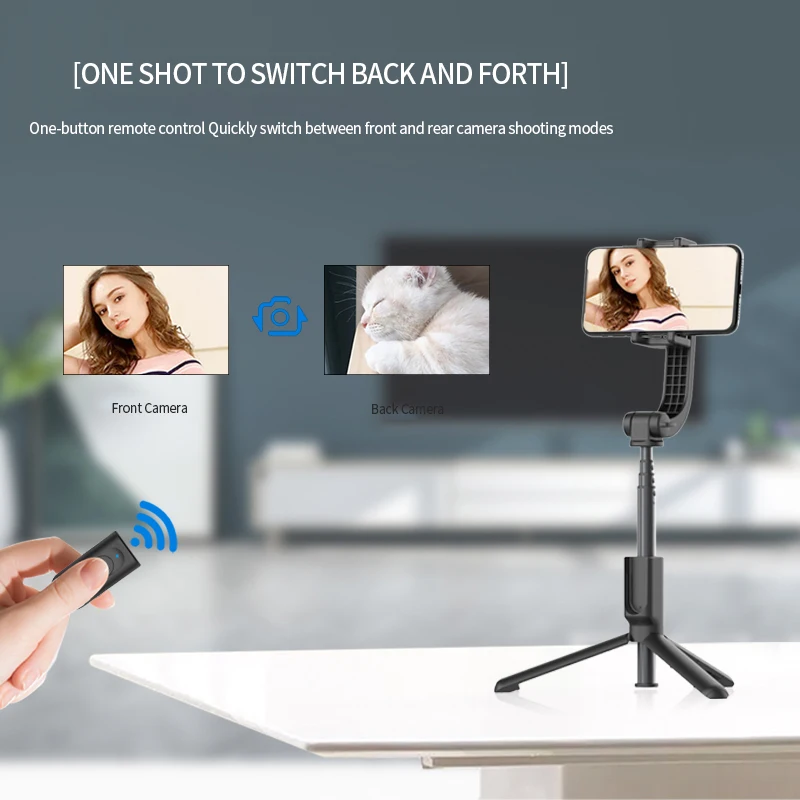 Селфи палка живая стойка вещания видео камера Одиночная ничья PTZ стабилизатор