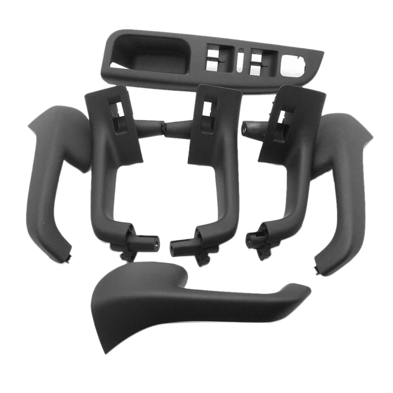 7 шт. Черная крышка для внутренней ручки двери захвата окна переключателя Ободка для Golf 5 GTi-MK5 Jetta внутренний подлокотник 1K0 868 040B