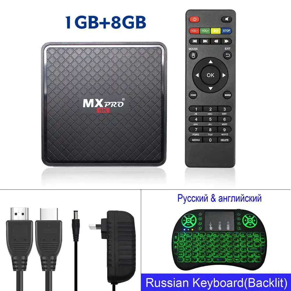 with i8RU Французский Android Smart 4K UHD tv Box Арабский IP tv подписка 8G rom H.265 США Великобритания Live VOD m3u smart tv IP tv box+ V96s tv box - Цвет: with i8RU