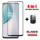 4-в-1 для стекла Oneplus Nord N10 5G Закаленное стекло One Plus Nord N100 Защитная пленка для объектива камеры HD Full Cover Phone Film