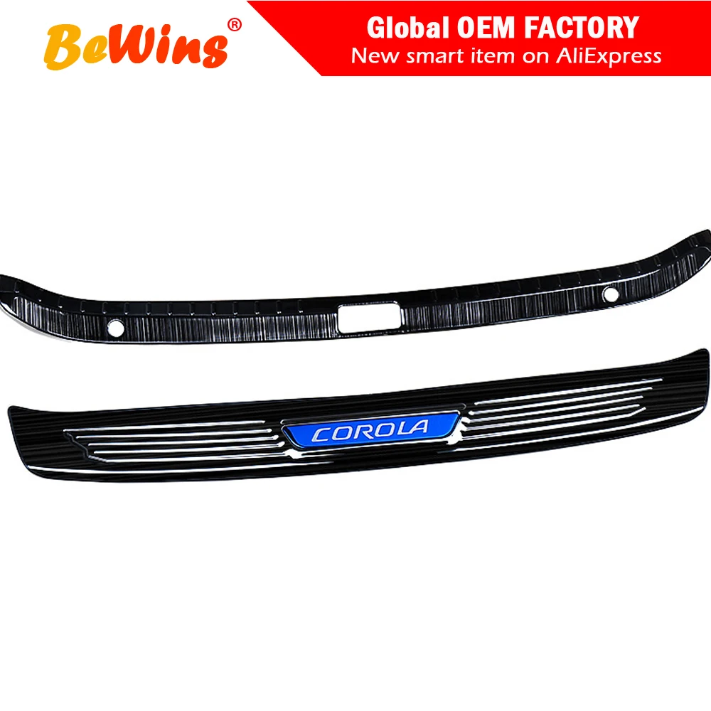 

Car styling For 14-19 Levin rear door sill strip modified rear guard board double engine tailgate moulding trunk pad