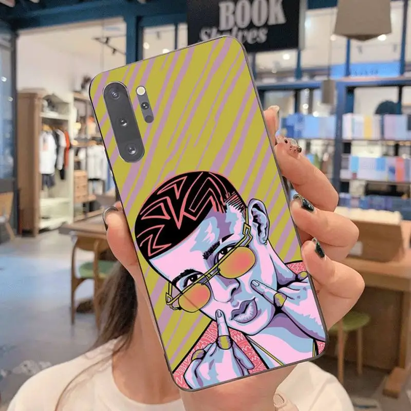 HPCHCJHM плохой кролик DIY окрашенный блестящий чехол для телефона Samsung Note 7 8 9 10 pro Galaxy J7