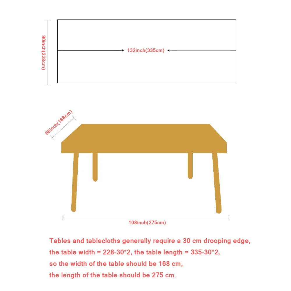 

Pure Color Satin Tablecloth White Double Stitched Edge Rectangular Satin Table Cloth For Wedding Christmas Decoration 228x335cm