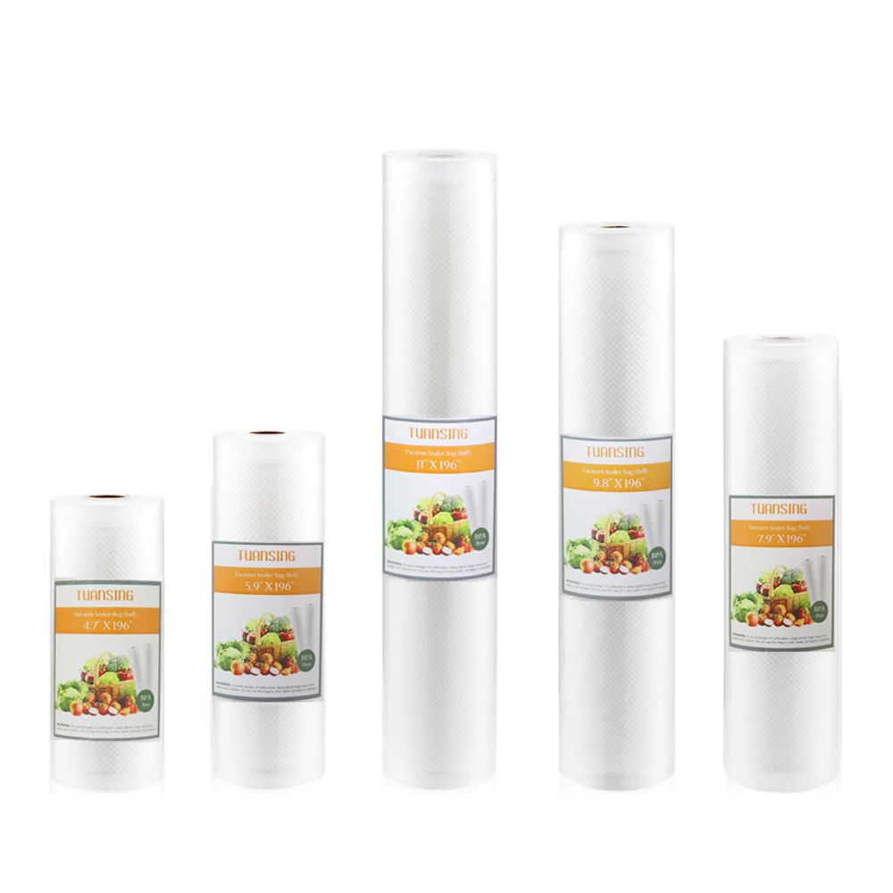 Вакуумная Пищевая запечатывающийся пакетик 5 рулонов/Лот кухонные пакеты для