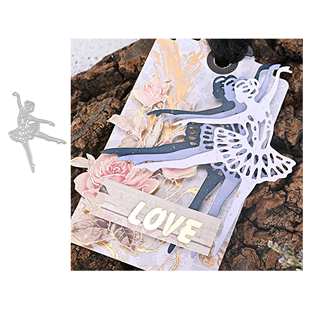 Kokorosa танцующие девушки металлические Вырубные штампы Трафаретный Скрапбукинг