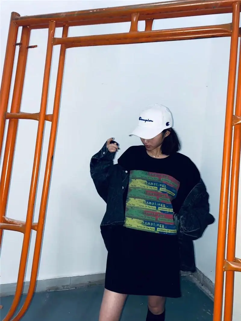 

CAVEMPT T-shirt Summer Spring Men Women T-shirts Cavempt Tee Black Oversize Cotton Tops