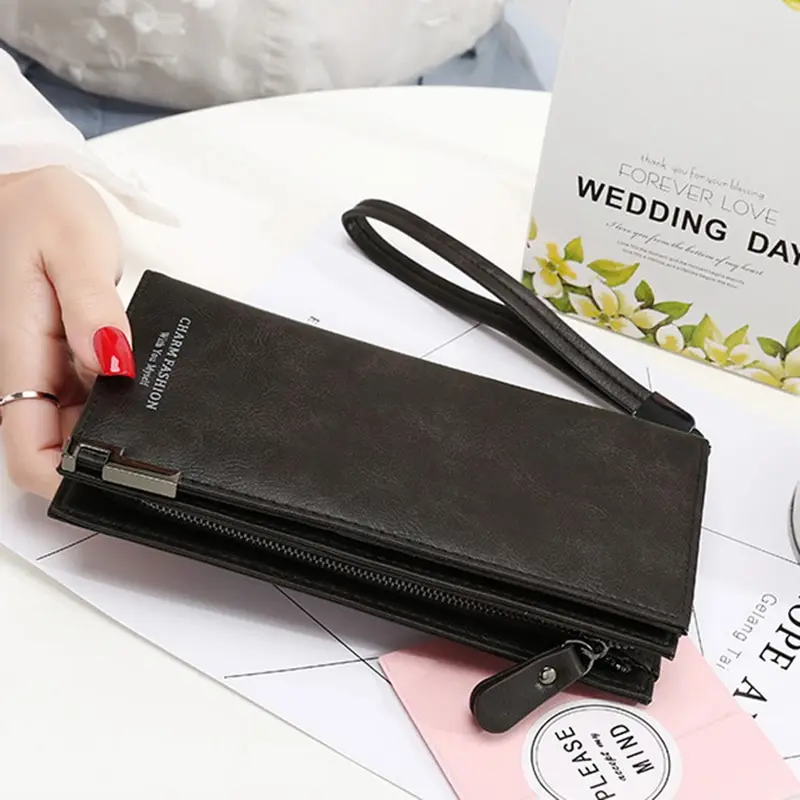 

Hot Sales Brand Wallet Women Scrub Leather Lady Purses High Quality Ladies Clutch Wallet Long Female Wallet Carteira Feminina
