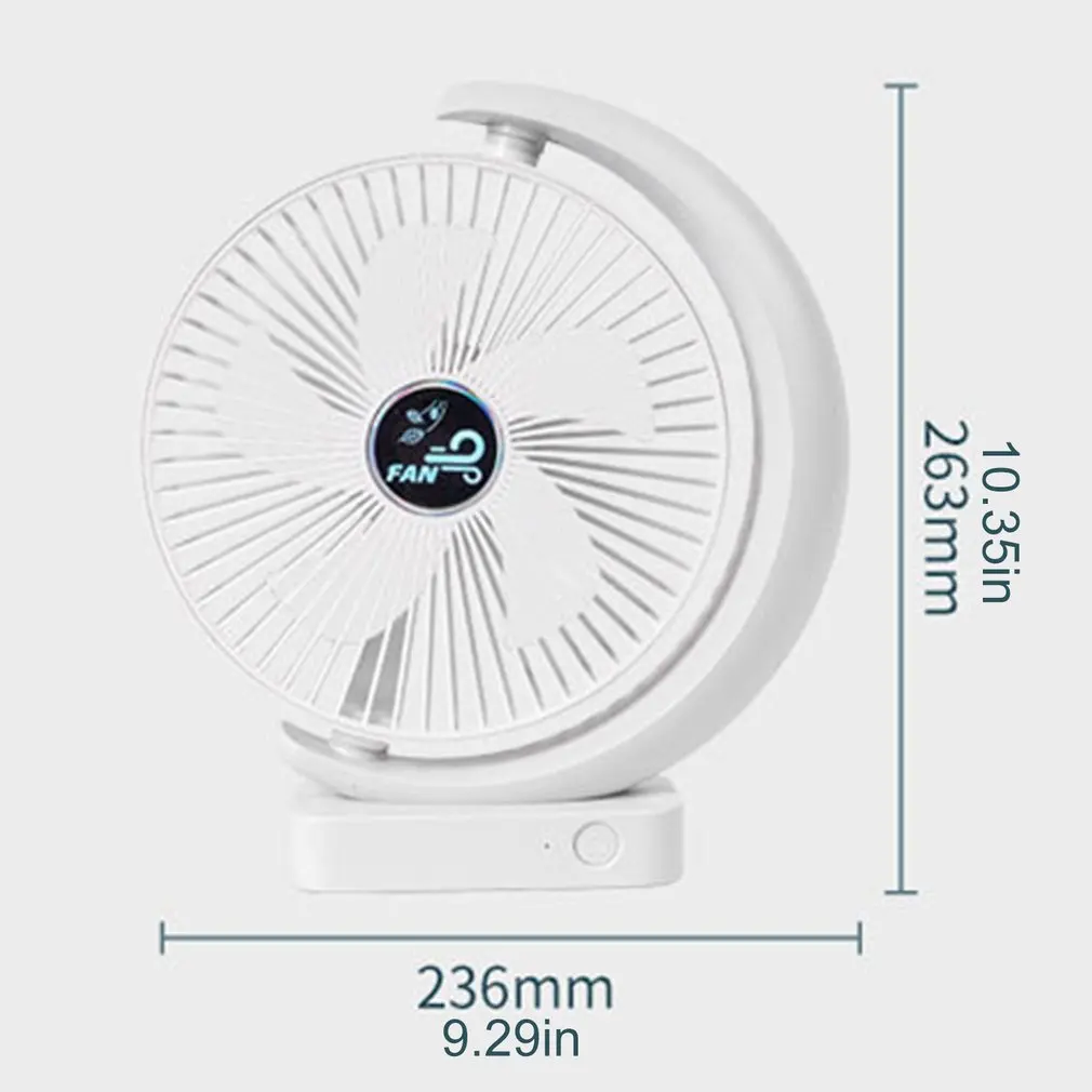

Ultra-Quiet Desktop Fan 120 Degree Wide-Angle 3-Speed Adjustable Desktop Fan 8" Portable Air Circulation Fan