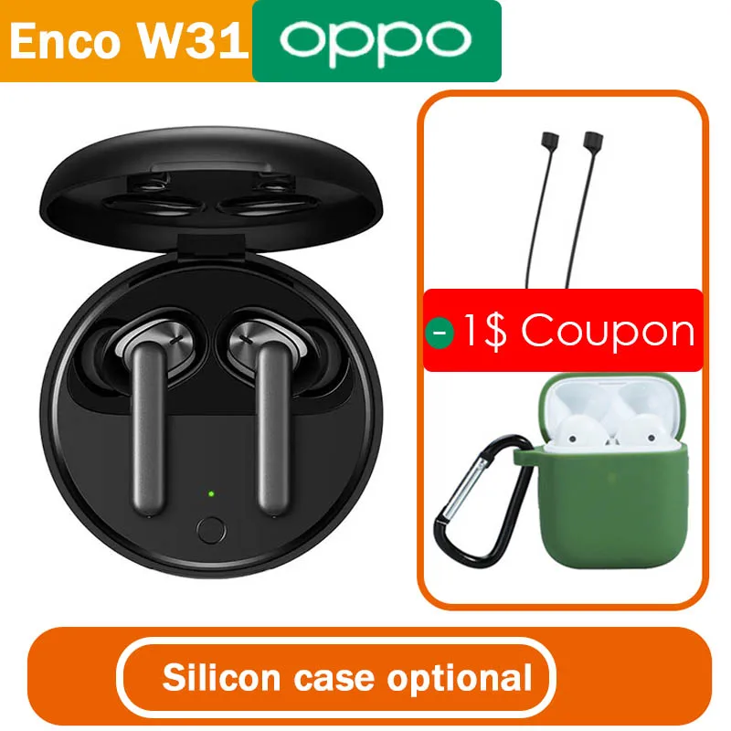 Наушники OPPO Enco W31 TWS Bluetooth 5 0 низкая задержка истинные беспроводные наушники 25 мАч
