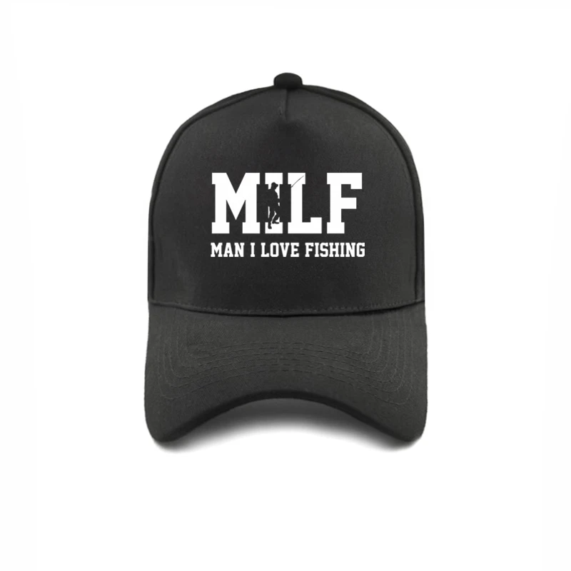 

MILF Man I Love Fishing Baseball Caps Adjustable Fashion Casual Outdoor Style Hats MZ-234
