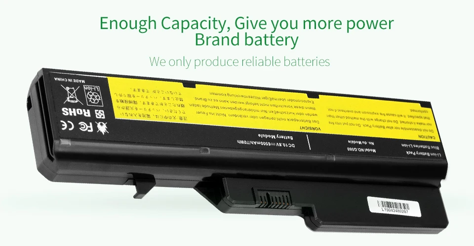 Apexway 11,1 V аккумуляторная батареядля ноутбука lenovo L09S6Y02 LO9L6Y02 для IdeaPad G460 G465 G470 G475 G560 G565 G570 G575 G770 Z460