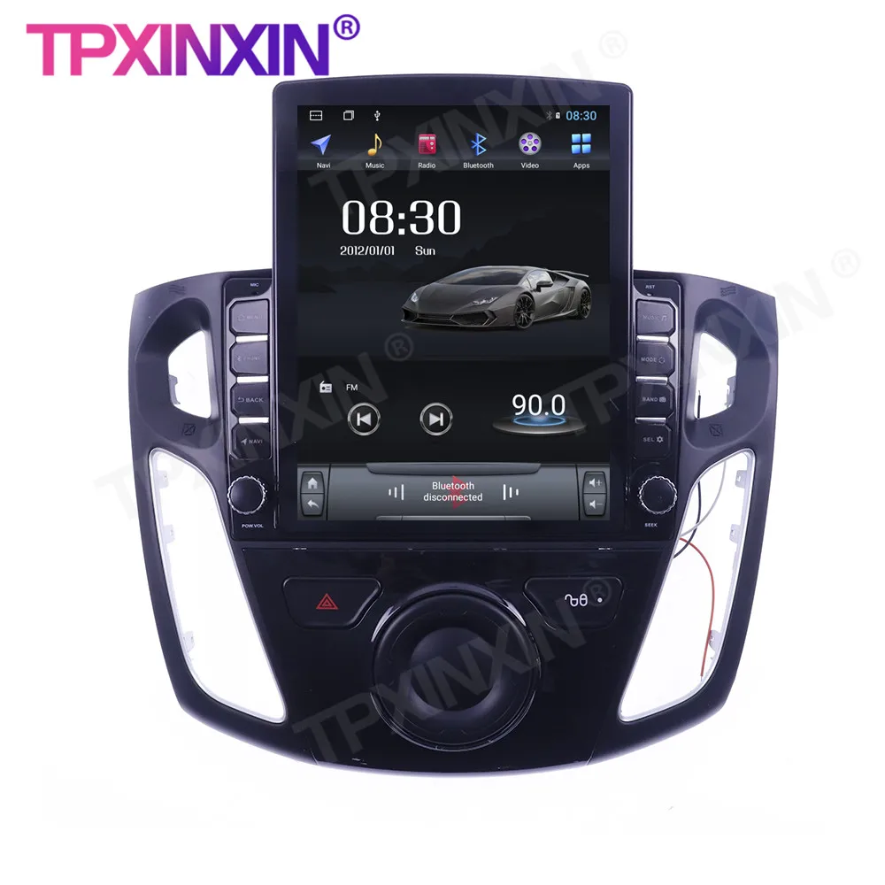 저렴한 포드 포커스 2012-2017 안드로이드 6 + 128G 무선 Carplay 터치 스크린 스테레오 수신기 6 + 128G 라디오 라디오 IPS