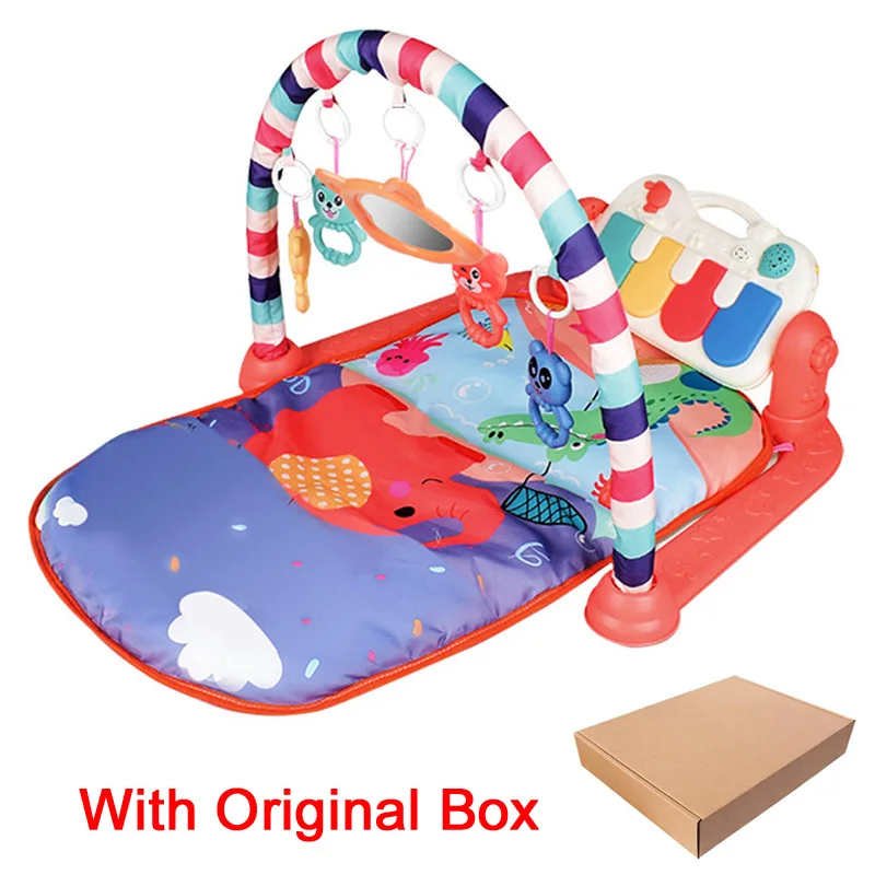boh Original box Детский игровой коврик, детский коврик, развивающий коврик-головоломка с фортепианной клавиатурой и милым животным, детский игровой коврик для занятий ползанием, игрушки - Цвет: boh Original box